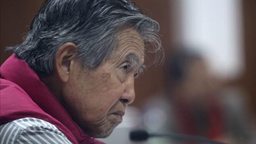Alberto Fujimori en la vista oral de uno de sus juicios