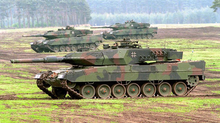 Un modelo alemán de tanque Leopard 2 similar a los que España pretende vender a Arabia Saudí (Bundeswehr/Modes)