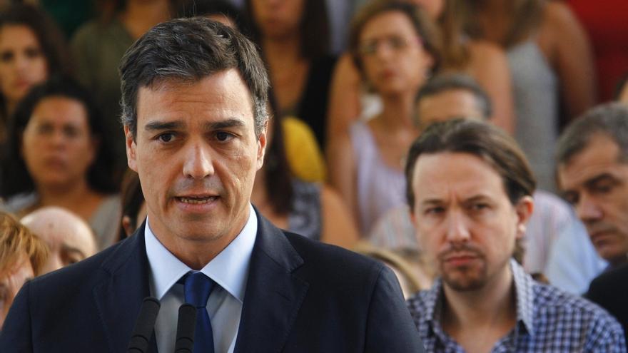 Pedro Sánchez confirma que ha hablado con Pablo Iglesias, como con otros líderes, pero insiste en que es tiempo de Rajoy