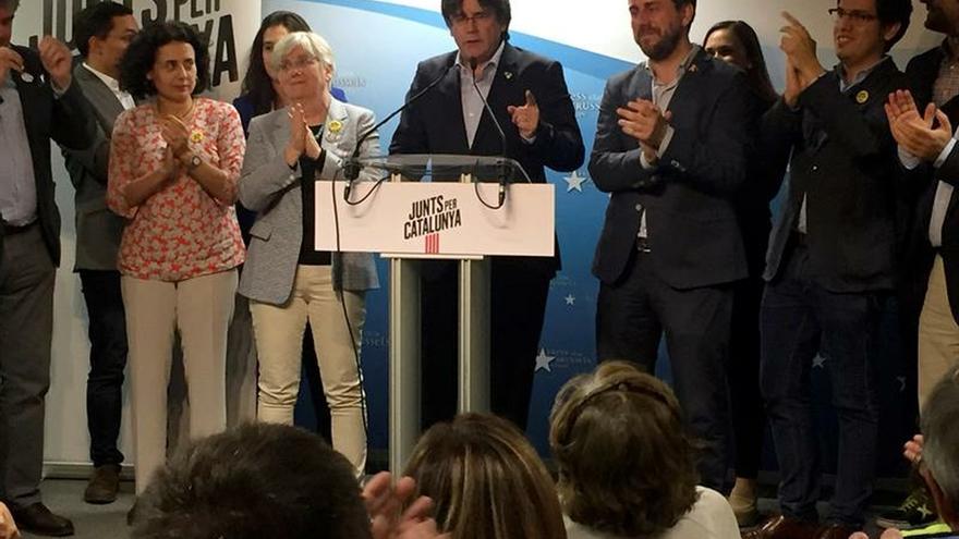 Puigdemont dice que ha ganado por su apuesta de la unidad del independentismo