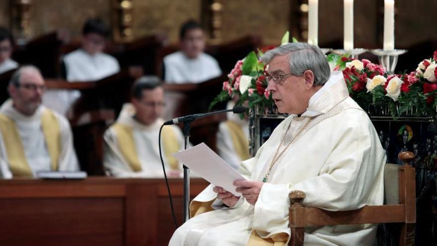 El abad de Montserrat pide perdón en su homilía por los abusos sexuales 